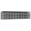 vidaXL Outdoor Dog Kennel with Roof Steel 18.43 m&sup2;