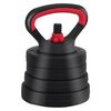vidaXL 4-in-1 Dumbbell Set Black and Red 121 x 19.5 x 19.5 cm