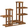 vidaXL Plant Stand Natural 118 x 25 x 96.5 cm Solid Acacia Wood