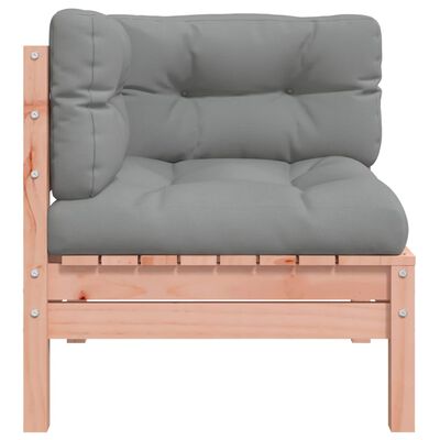vidaXL Garden Sofa Corner with Cushions 2 pcs Solid Wood Douglas