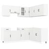 vidaXL 11 Piece Kitchen Cabinet Set Lucca White Engineered Wood