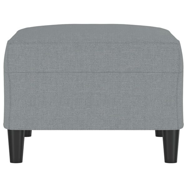 vidaXL Footstool Light Grey 70x55x41 cm Fabric