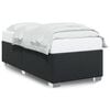 vidaXL Bed Frame without Mattress Black 90x190 cm Single Faux Leather