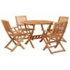 vidaXL 5 Piece Garden Dining Set Solid Wood Acacia