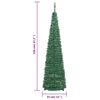 vidaXL Artificial Christmas Tree Pop-up 50 LEDs Green 120 cm