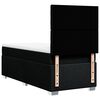 vidaXL Box Spring Bed with Mattress Black King Single Fabric