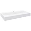 vidaXL Wash Basin 100x46x11 cm Mineral Cast/Marble Cast White