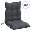 vidaXL Outdoor Cushion 2 pcs Anthracite 100 x 50 x 7 cm