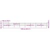 vidaXL Garden Fence with Spear Top Steel 1426x100 cm Black