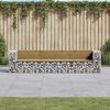 vidaXL Garden Bench Gabion Design 287x71x65.5 cm Impregnated Wood Pine