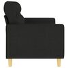vidaXL 3-Seater Sofa Black 180 cm Fabric