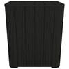 vidaXL Garden Table with Removable Lid Black Polypropylene