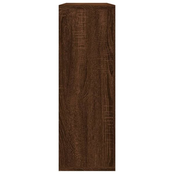 vidaXL Wall Shelf Brown Oak 104x20x58.5 cm Engineered Wood