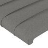 vidaXL LED Headboard Dark Grey 100 cm Fabric
