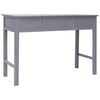 vidaXL Writing Desk Grey 110x45x76 cm Wood
