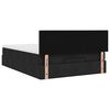 vidaXL Ottoman Bed with Mattress & LEDs Black Double Fabric