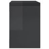 vidaXL Wall Cube Shelves 4 pcs High Gloss Grey 22x15x22 cm