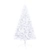 vidaXL Artificial Half Pre-lit Christmas Tree with Ball Set White 120 cm
