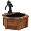 vidaXL Water Fountain with Pump 57x57x53 cm Solid Wood Fir