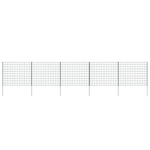 vidaXL Garden Fence Set 77.5x64 cm Green