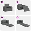 vidaXL Sofa Bed Dark Grey 98 x 71 x 83 cm Fabric