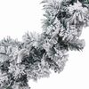 vidaXL Christmas Garland with LED Lights Green 5 m PVC