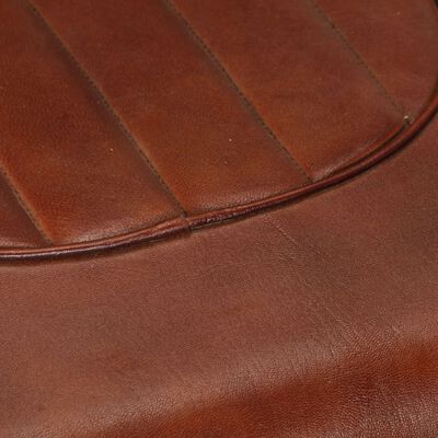 vidaXL Aviator Armchair Brown Real Leather