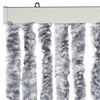vidaXL Insect Curtain White and Grey 56x185 cm Chenille