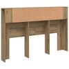 vidaXL Headboard Cabinet Artisan Oak 160x18.5x103.5 cm Engineered Wood