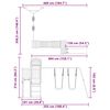 vidaXL Outdoor Playset Solid Wood Pine
