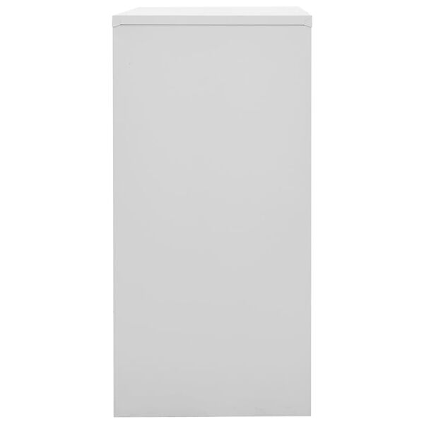 vidaXL Locker Cabinets 2 pcs Light Grey and Blue 90x45x92.5 cm Steel