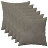 vidaXL Cushion with Pillow HEERLEN 6 pcs Light Grey Velvet