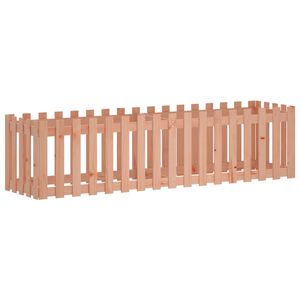 vidaXL Garden Raised Bed with Fence Design 200x50x50 cm Solid Wood Douglas