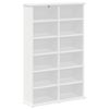 vidaXL CD Cabinet White 60 x 17 x 92 cm Engineered Wood