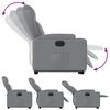 vidaXL Electric Stand up Recliner Chair Light Grey Fabric
