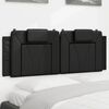 vidaXL Headboard Cushion "Viana" Black 137 cm Double Faux Leather