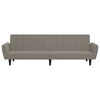 vidaXL 2-Seater Sofa Bed Black Velvet