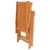 vidaXL Reclining Garden Chairs with Cushions 8 pcs Solid Teak Wood
