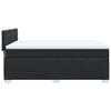 vidaXL Box Spring Bed with Mattress Black Double Faux Leather