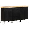 vidaXL Sideboard with 3 Drawers and 4 Doors Rough Mango Wood