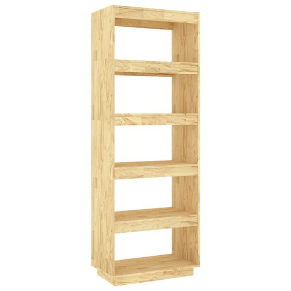 vidaXL Book Cabinet/Room Divider 60x35x167 cm Solid Pinewood