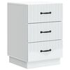 vidaXL Bedside Cabinet White 43 x 41 x 63.5 cm Engineered Wood