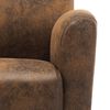 vidaXL Sofa Chair Brown 70x69x72 cm Faux Suede Leather