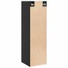 vidaXL Wall Cabinets 2 pcs Black 30x30x100 cm Solid Pinewood