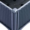 vidaXL Garden Planter with Legs Blue Grey 40x40x42 cm PP