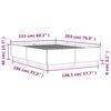 vidaXL Bed Frame with LED without Mattress Sonoma Oak 150x200 cm King Size