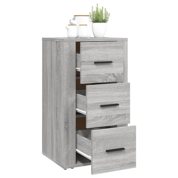 vidaXL Sideboard Grey Sonoma 40x33x70 cm Engineered Wood