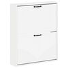 vidaXL Wall-Mounted Shoe Cabinet HOORN 71 x 17 x 86 cm Engineered Wood