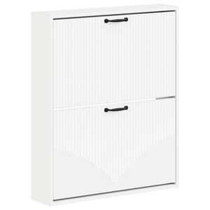 vidaXL Wall-Mounted Shoe Cabinet HOORN 71 x 17 x 86 cm Engineered Wood