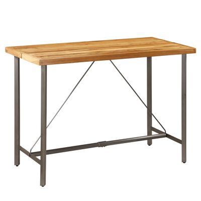 vidaXL Bar Table Solid Reclaimed Teak 150x70x106 cm
